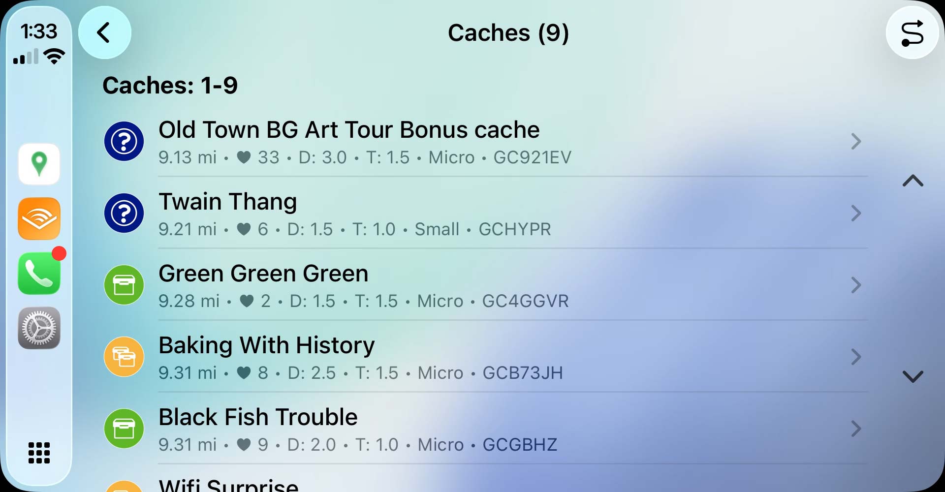 CarPlay screenshot