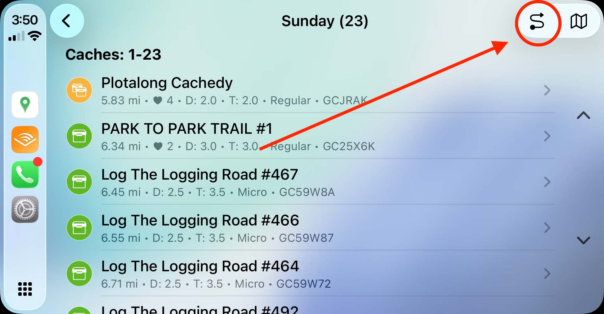 CarPlay screenshot