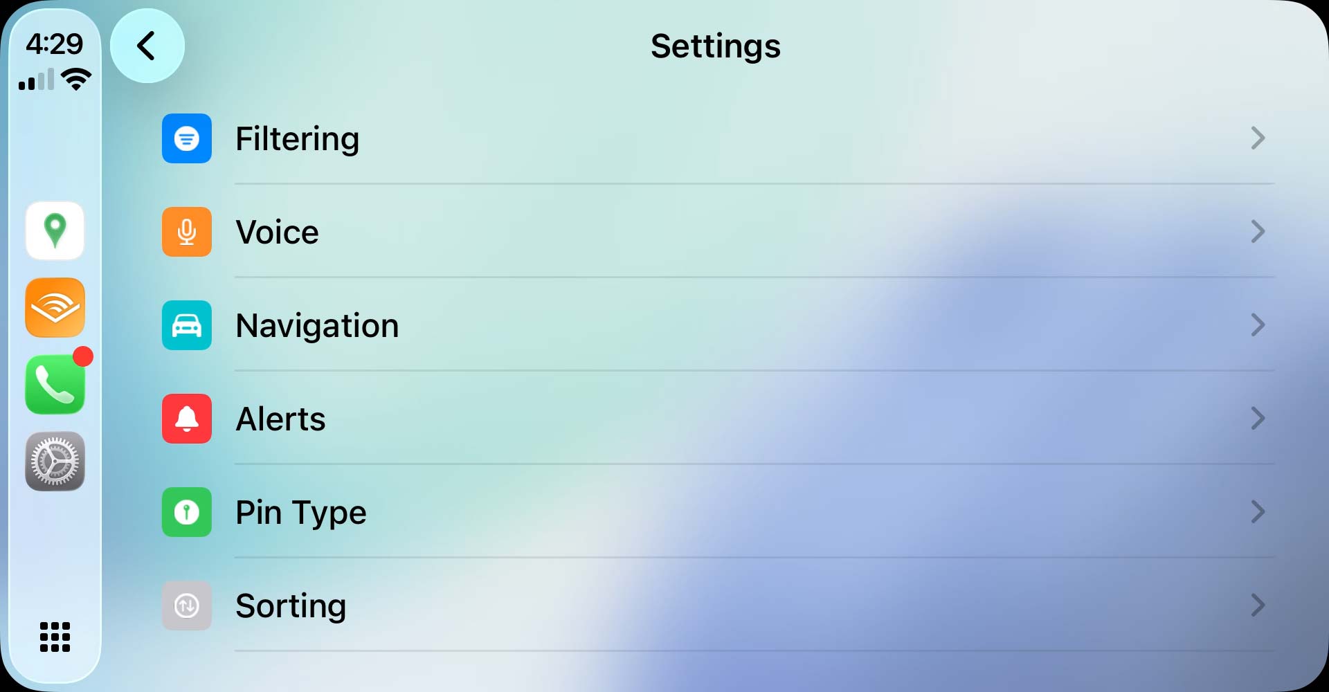CarPlay screenshot