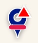 Selected pin with corrected coordinates