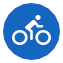 Bicycle rental map icon