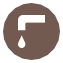 Drinking water map icon