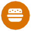 Fast food map icon