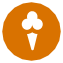 Ice cream map icon