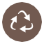 Recycling map icon