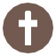 Christian worship map icon