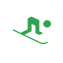 Skiing map icon