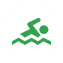 Swimming map icon