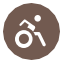 Wheelchair map icon