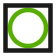 Circle background route symbol