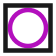 Circle background route symbol