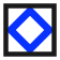 Diamond (outline) route symbol