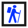 Hiker route symbol