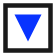 Triangle (inverted) route symbol