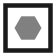 Hexagon route symbol