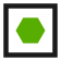 Hexagon route symbol
