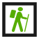 Hiker route symbol