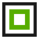 Rectangle (outline) route symbol