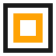 Rectangle (outline) route symbol