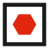 Hexagon route symbol