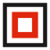 Rectangle (outline) route symbol
