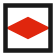 Red diamond route symbol