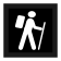 Hiker route symbol