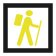 Hiker route symbol