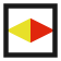 Red diamond route symbol
