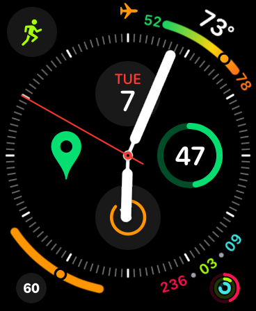 Add the Cachly complication to your watch face for one-tap launching.