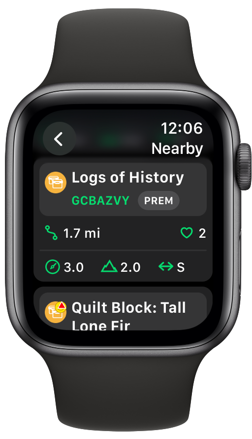 Cachly on Apple Watch